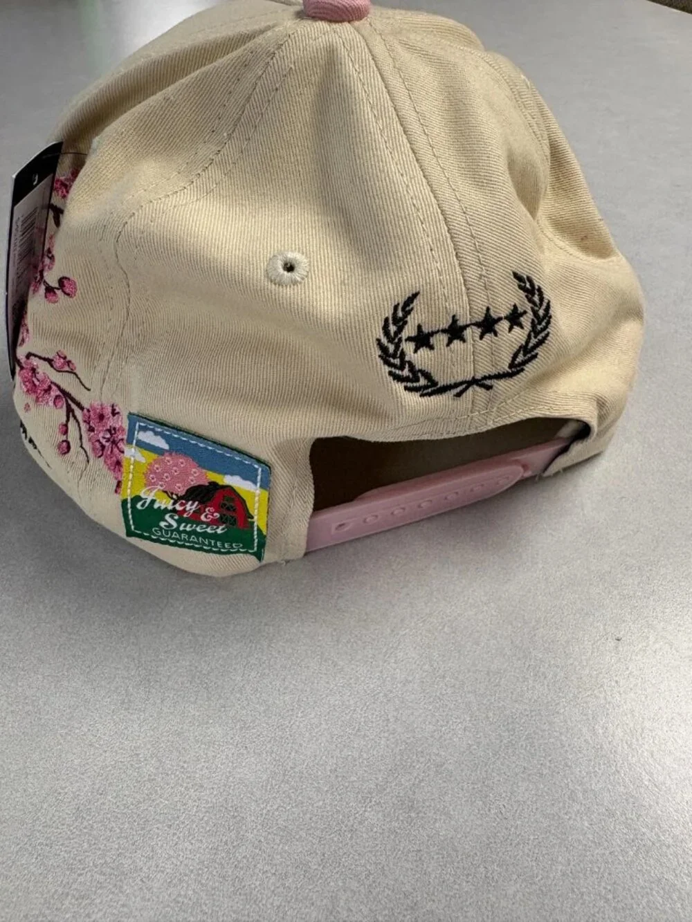Field Grade Cherry Bomb Trucker Hat Embroidery Pink Brim One Size